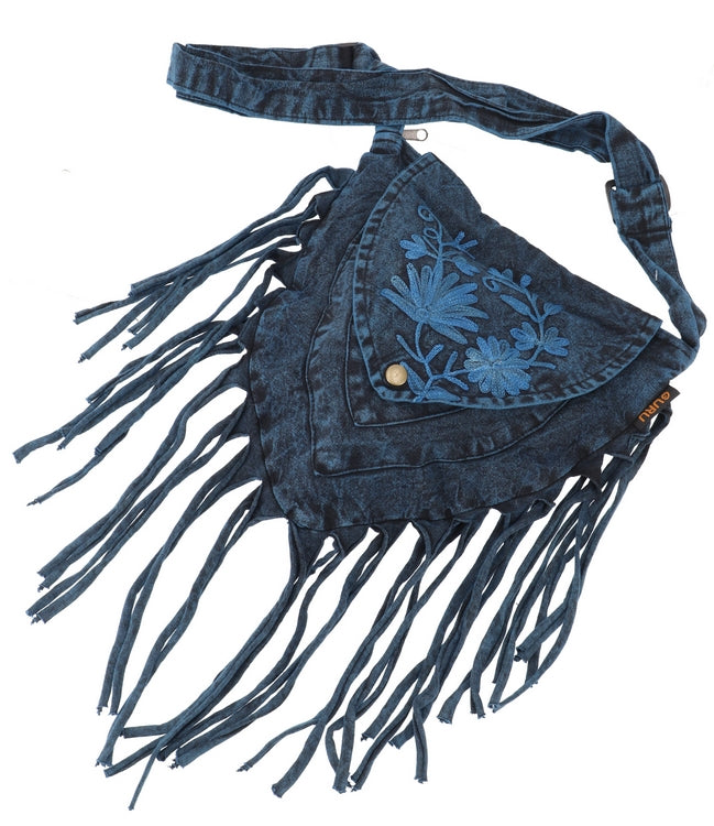 Boho Tasche bestickt mit Fransen
