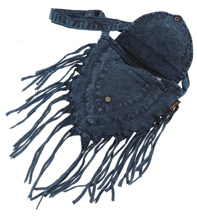 Boho Tasche bestickt mit Fransen
