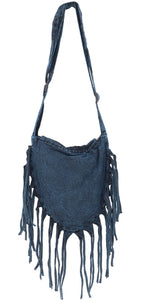 Boho Tasche bestickt mit Fransen