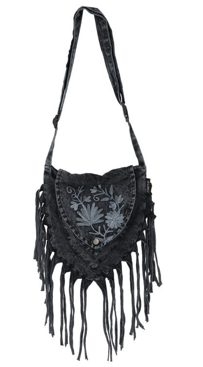 Boho Tasche bestickt mit Fransen
