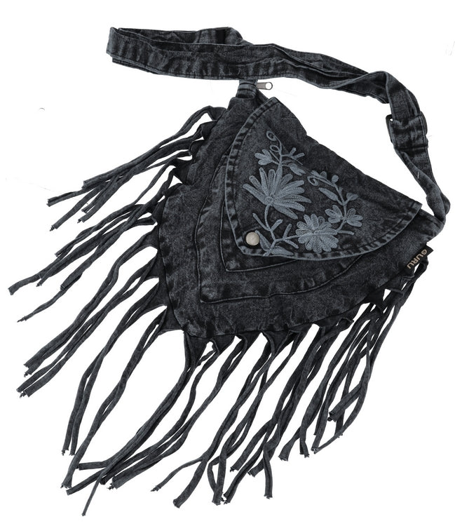 Boho Tasche bestickt mit Fransen