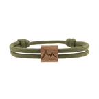 KONA Armband "Berg" Olivegrün M