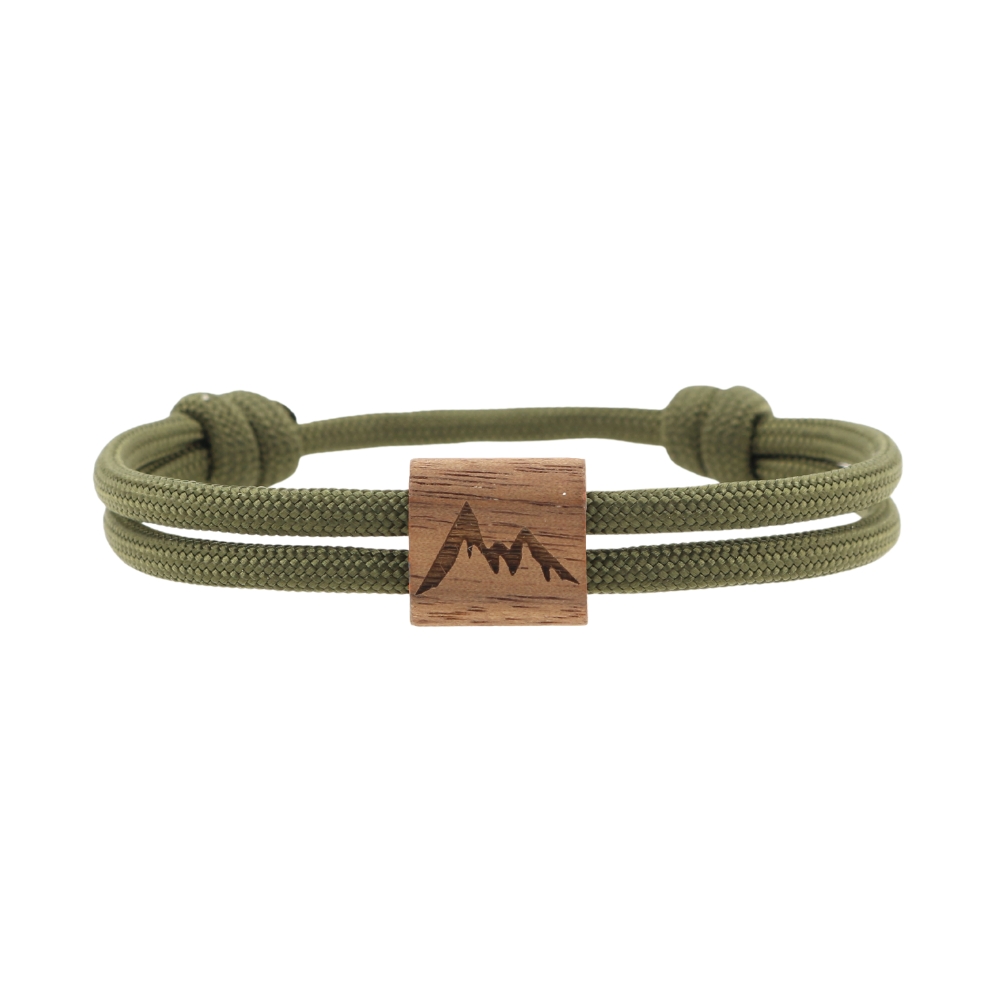 KONA Armband "Berg" Olivegrün M