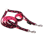 Stoffleine Pawprint Neon Rosa