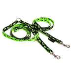 Stoffleine Pawprint Neon Grün
