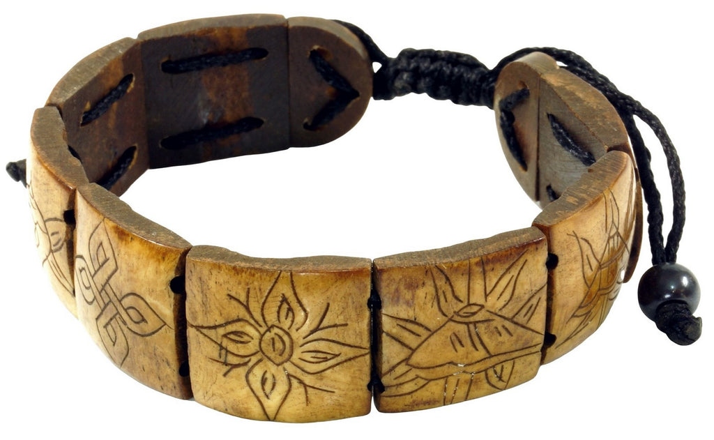 Asthamangala Armband Braun eckig