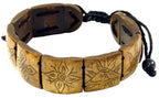 Asthamangala Armband Braun eckig
