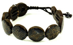 Asthamangala Armband Schwarzbraun rund