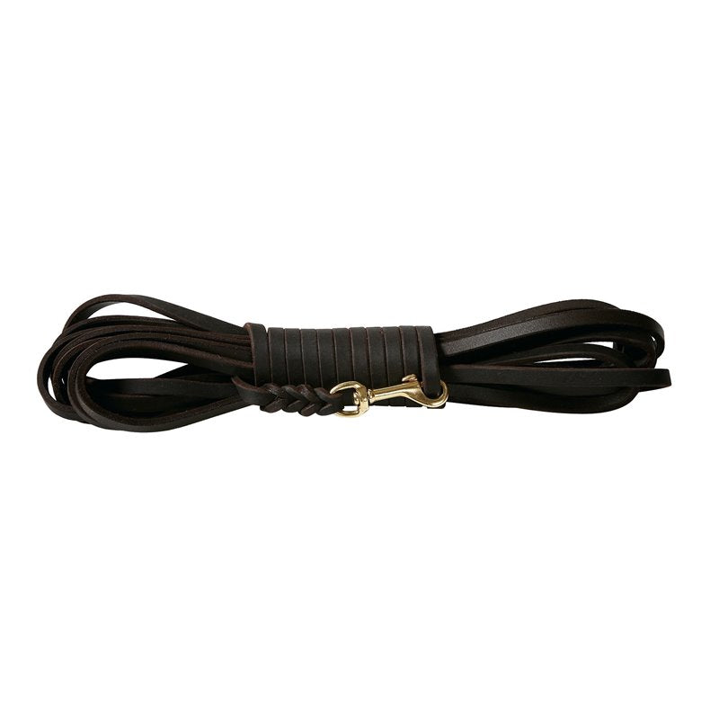Such- und Schleppleine Fettleder 8 mm 5 m