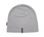 Bio-Baumwoll Fleece-Beanie Hellgrau