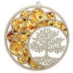 Suncatcher Bernstein 11 cm Kraftbaum