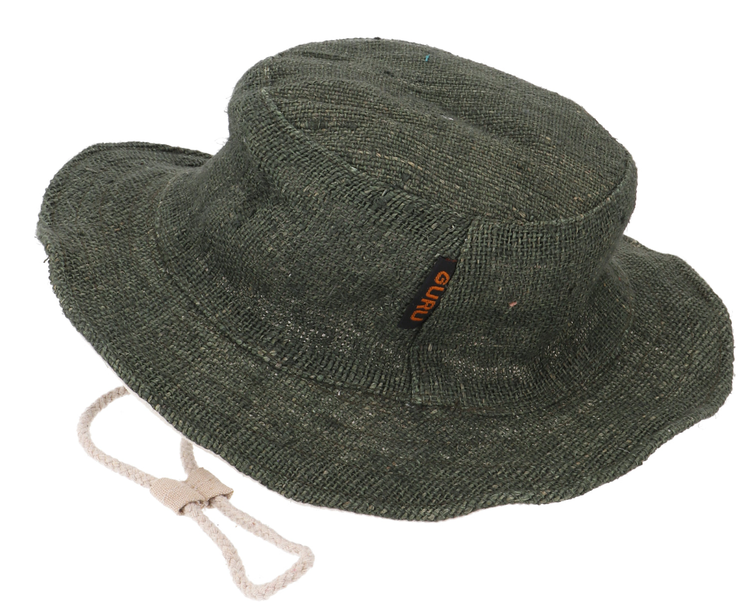 Sommerhut aus Hanf Dunkeloliv