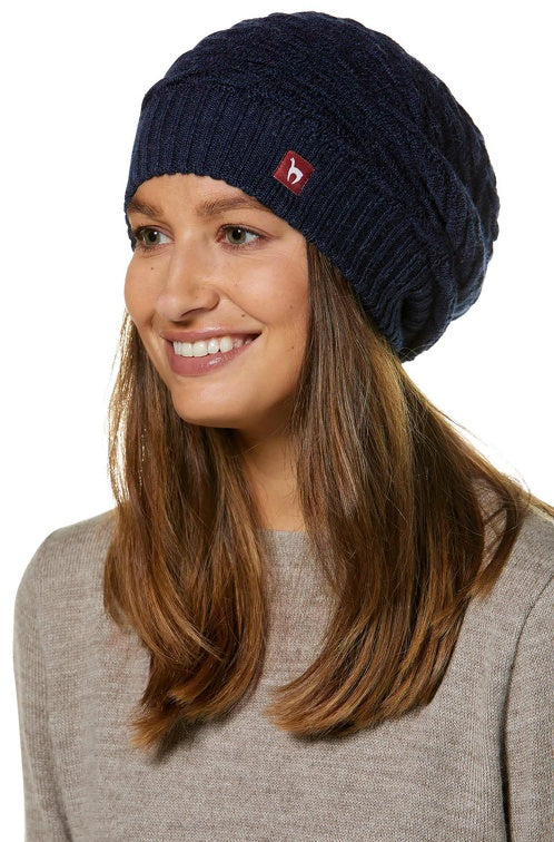 Alpaka BIESEN Beret Blau meliert
