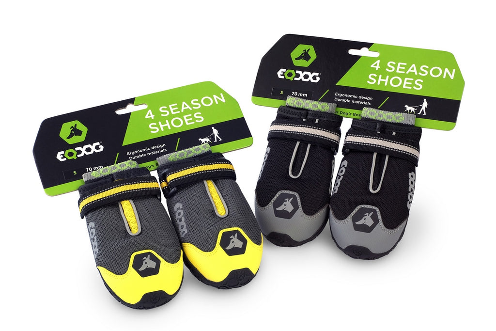 EQDOG 4 Season Shoes Grau/Gelb XXS