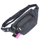 Nijens Bauchtasche Torino Canvas uni Denim Grau