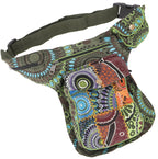 Goa Patchwork Sidebag BUNT Olive