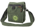 Kleine Schultertasche Sonne Grün