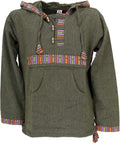 Ethno Freizeit Hoodie 100 % BW Olive L