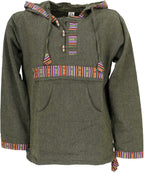 Ethno Freizeit Hoodie 100 % BW Olive L