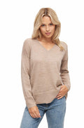 Pullover AMBRA aus Baumwoll-Baby Alpaka-Mix Beige S