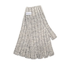 Kaschmir Handschuhe Fingerfrei Oxfordgrau