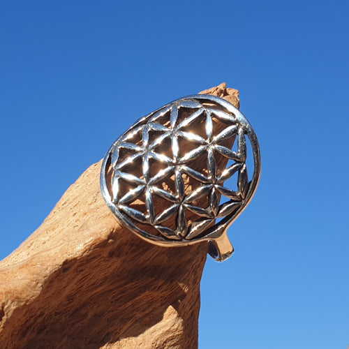 Blume des Lebens 925 Ring