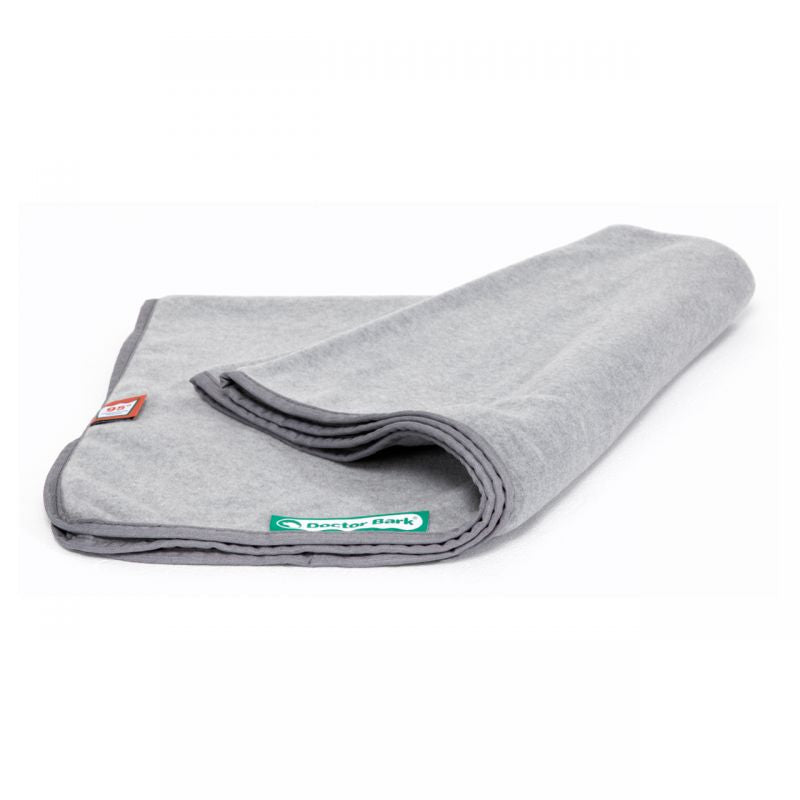 Doctor Bark Kuscheldecke Fleece 95°C Hellgrau L