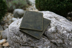 Vintage Ausweistasche Duo Oliv