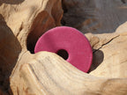 Retriever-Leine aus Softleder 280 cm mit Messing Hot Pink