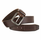 Unisex Gürtel Rindleder 4 cm Dunkelbraun 105 cm