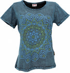 T-Shirt MANDALA Blau S
