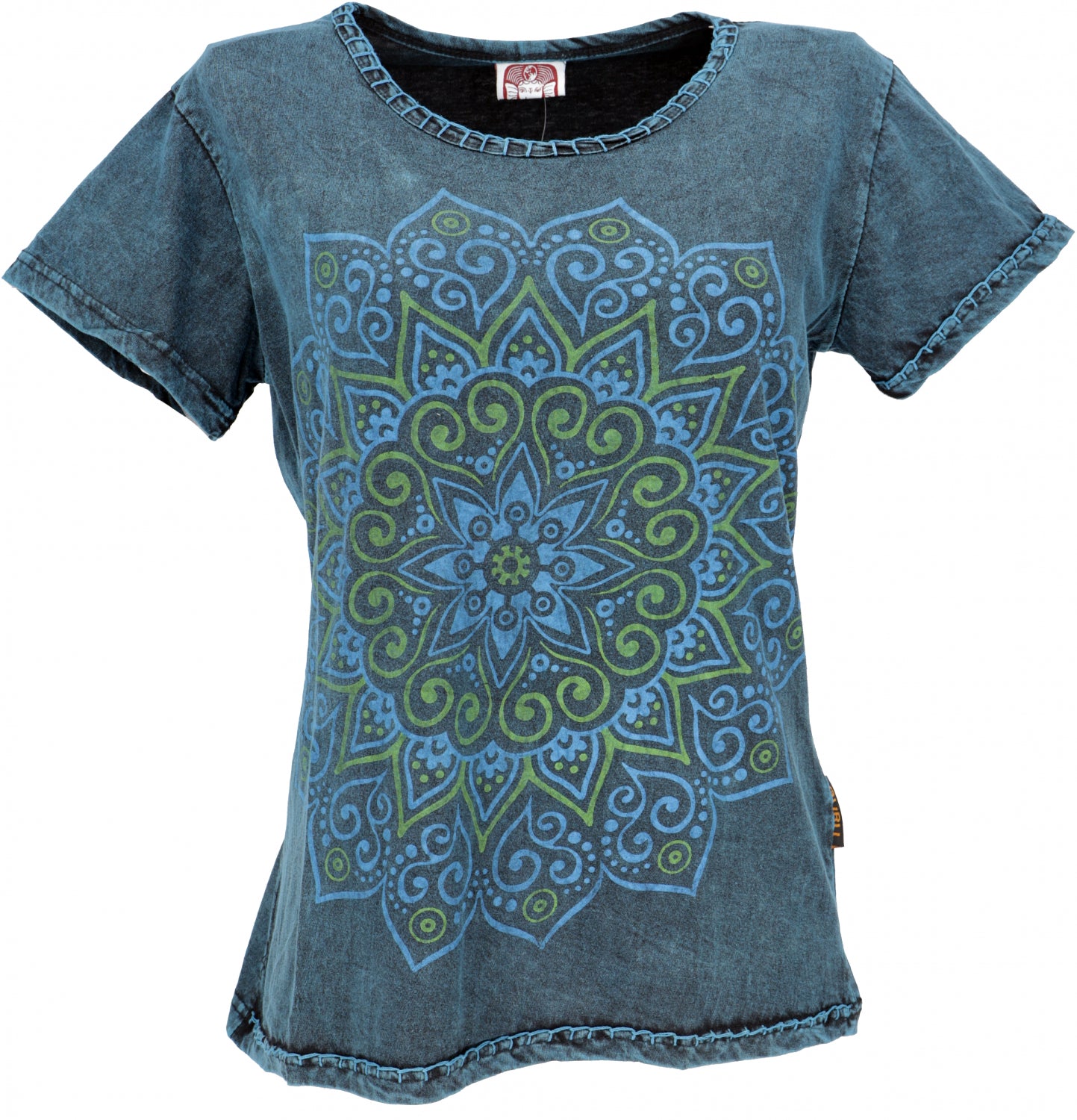 T-Shirt MANDALA Blau S