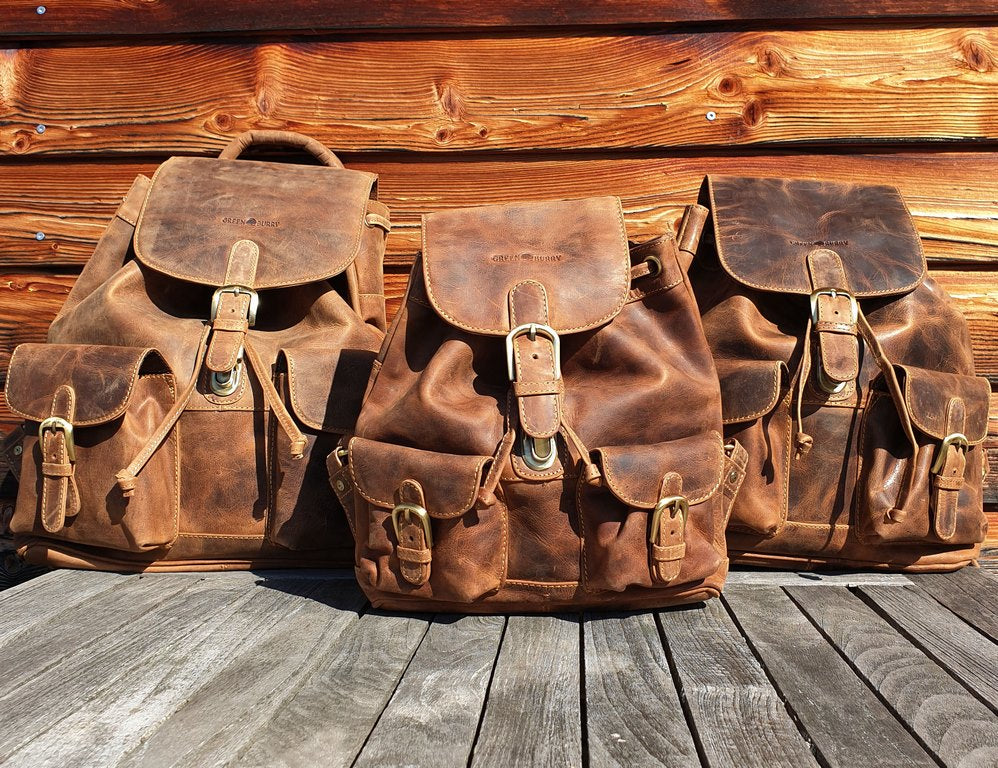 Vintage Original Rucksack Leder S