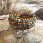 Armband Hemba Petrol-Orange