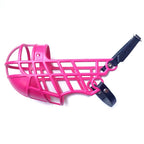 Maulkorb mit Fressschutz Rosa S2