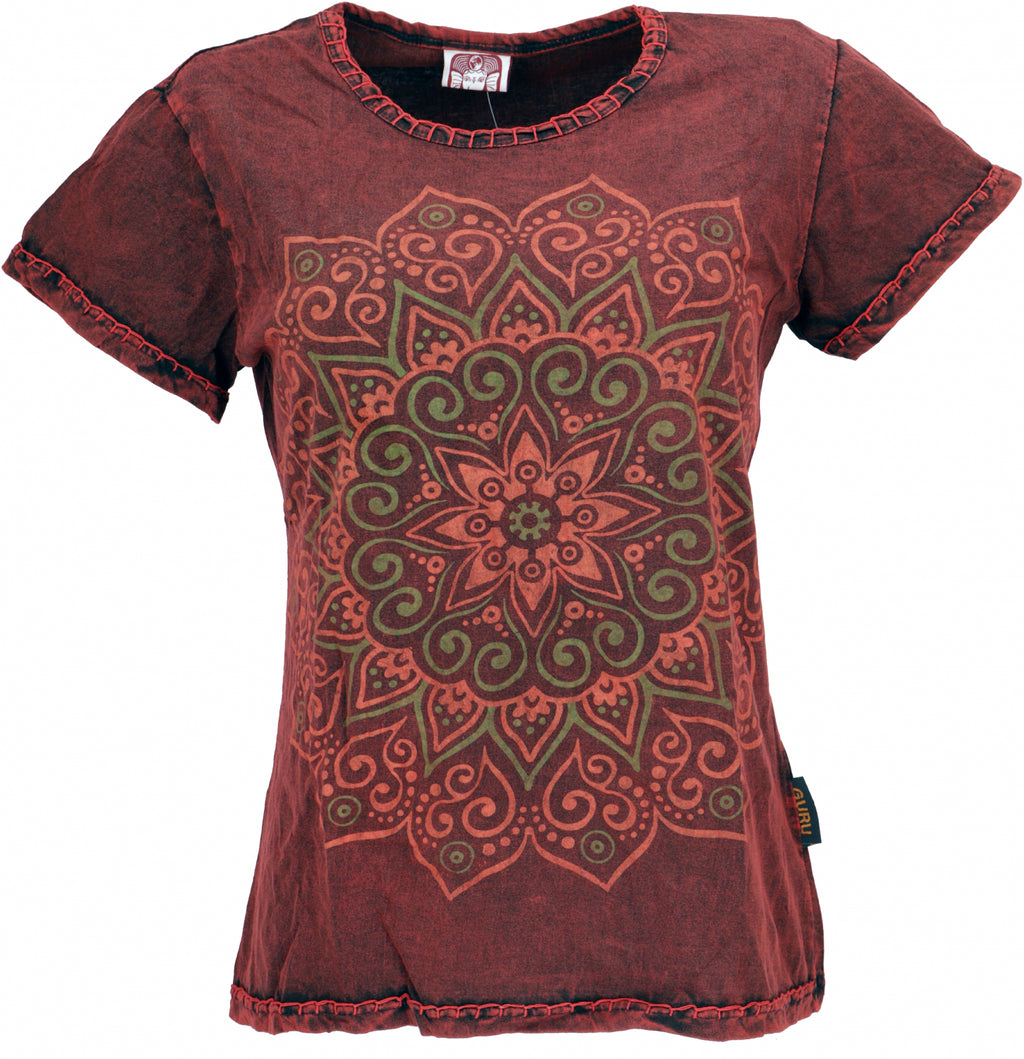 T-Shirt MANDALA Rot XL