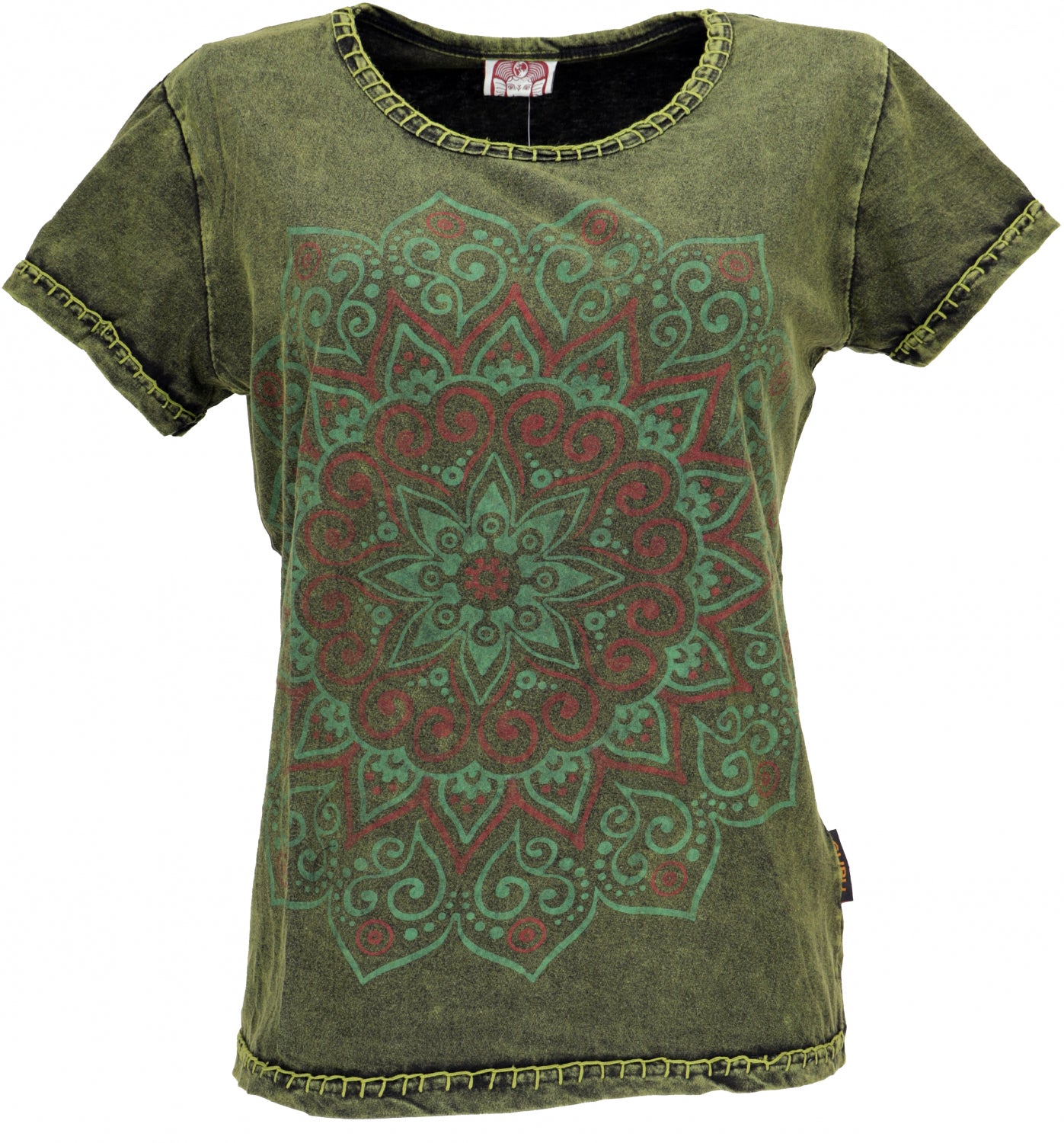 T-Shirt MANDALA Grün S