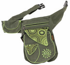 Goa Patchwork Sidebag SONNE Olive