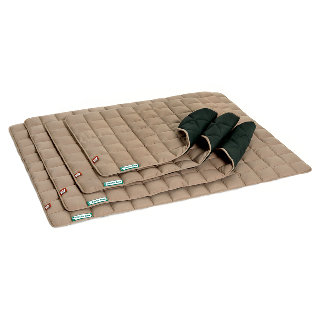 Doctor Bark Steppdecke Caramel/Moosgrün S