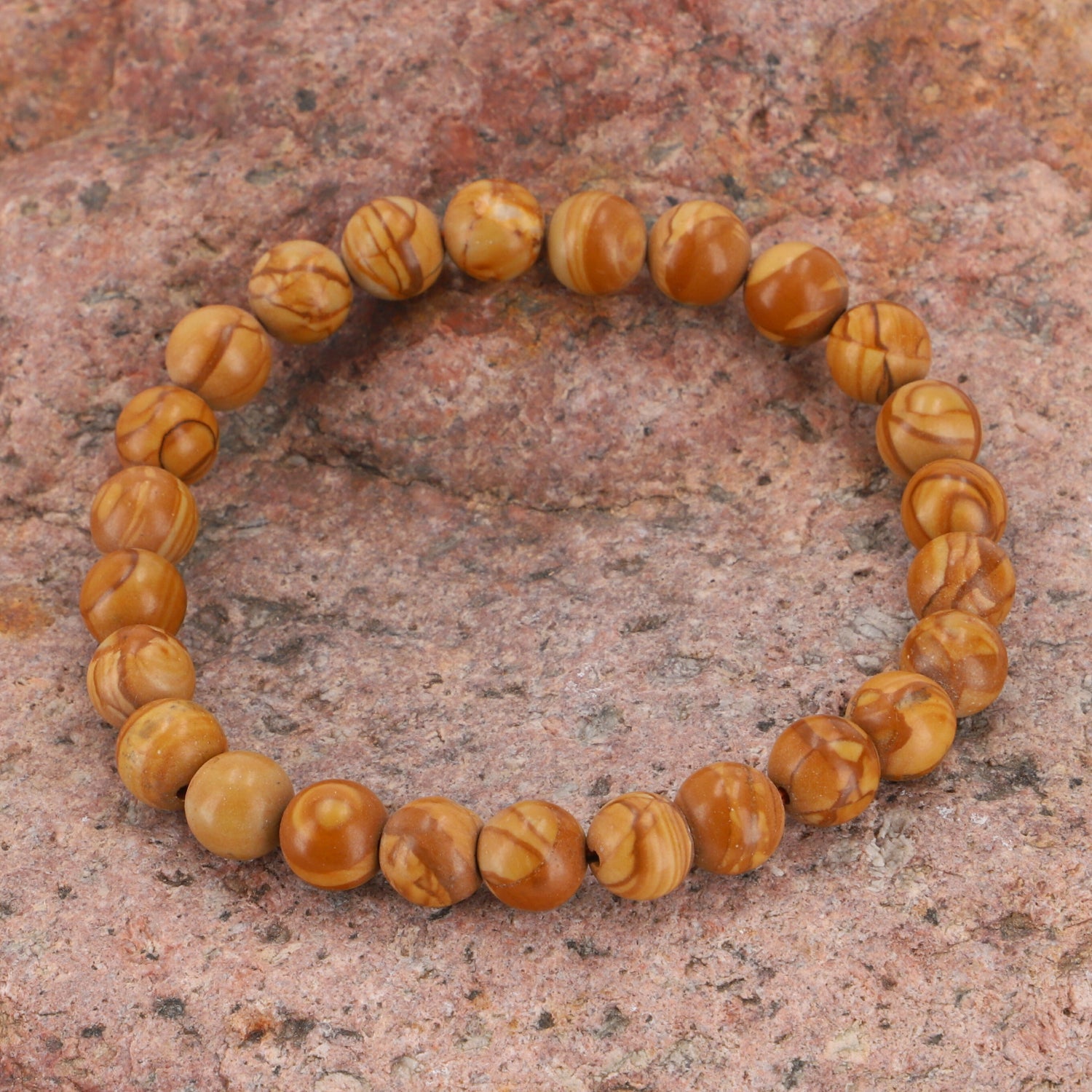 Wood Jaspis Armband