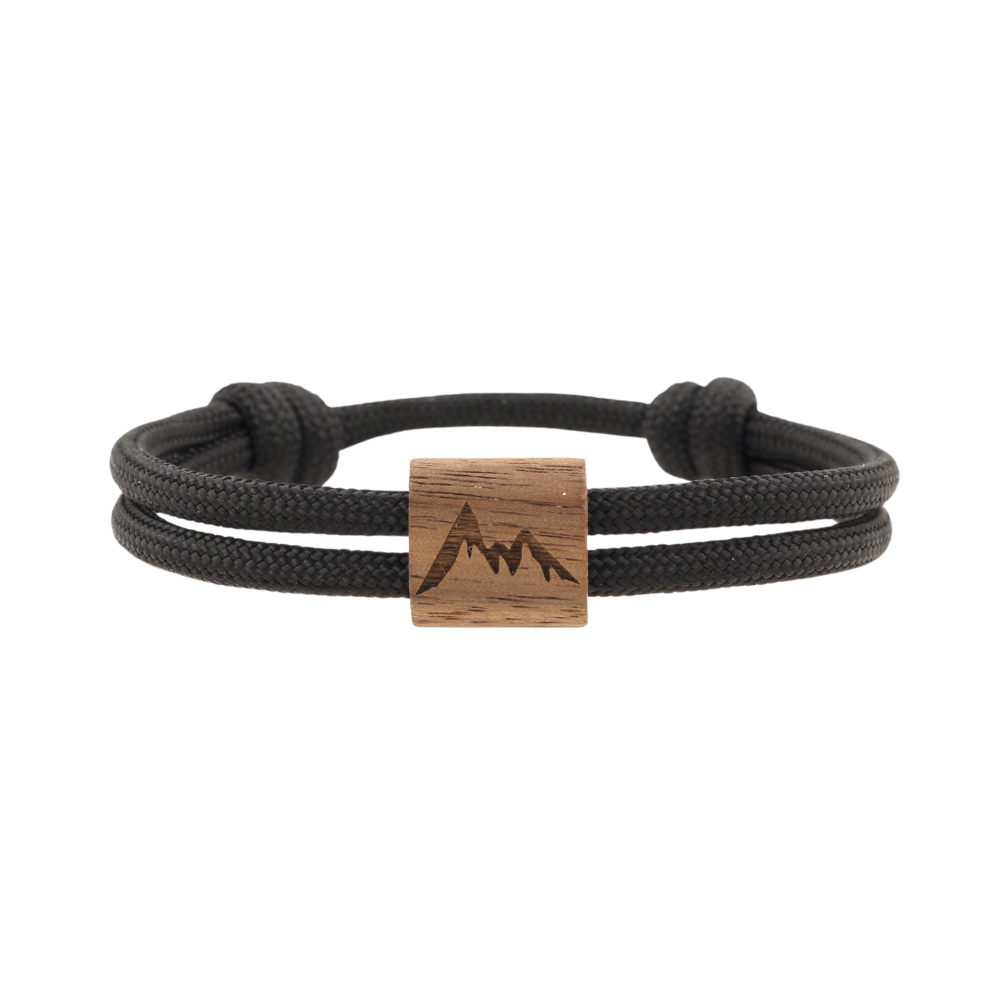 KONA Armband "Berg" Schwarz M