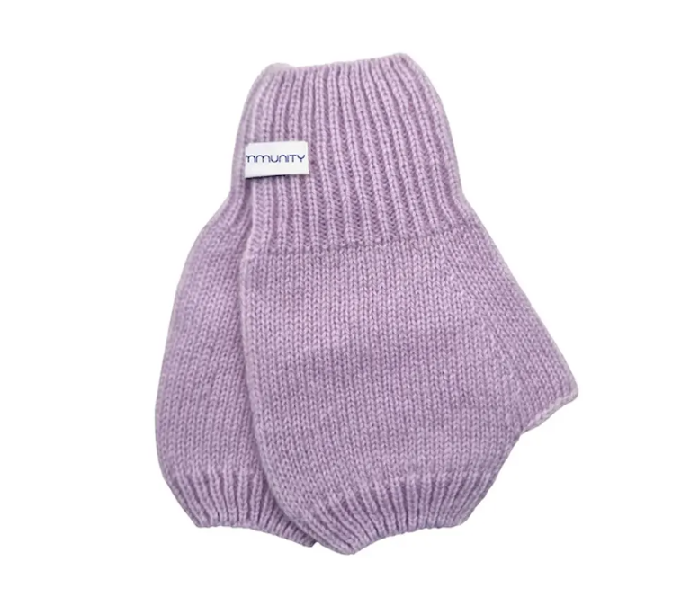 Kaschmir Fäustlinge Fingerfrei Soft Violett