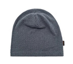 Bio-Baumwoll-Beanie Jacquard Style Jeansblau