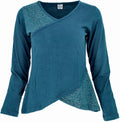Langarm Boho-Shirt L