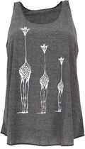 Ethno-Tanktop Giraffen Anthrazit