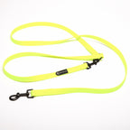 Verstellbare BioThane®-Leine bunt 225 cm Neon Gelb S