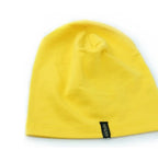 Bio-Baumwoll-Beanie French Terry Gelb