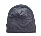 Bio-Baumwoll Fleece-Beanie Anthrazit meliert