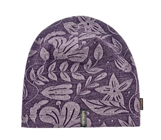 Bio-Baumwoll-Beanie Jacquard Style Lilienmauve
