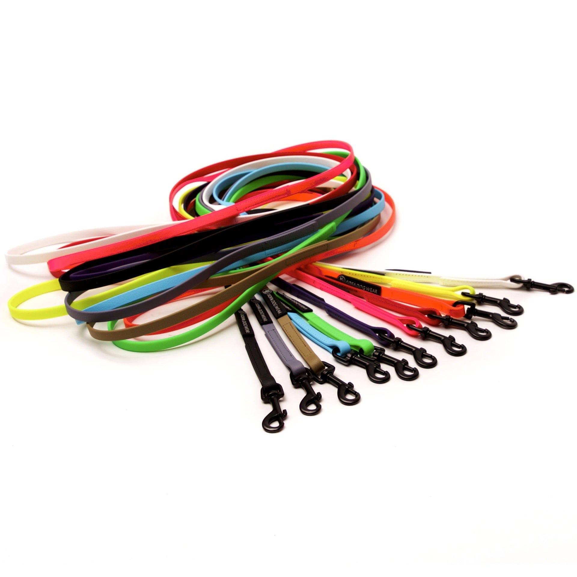 Verstellbare BioThane®-Leine bunt 225 cm Braun XS